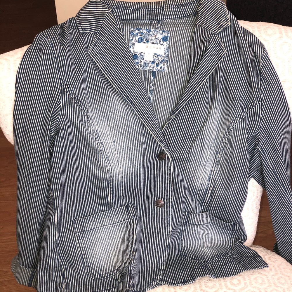 Pinstriped blazer